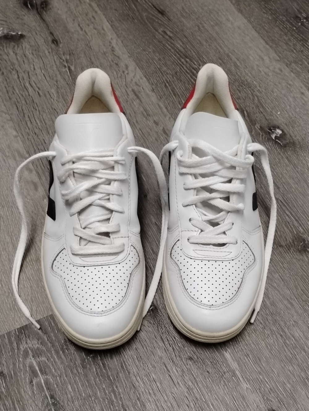Veja V-10 Leather White Nautico Rekin Sneakers W9